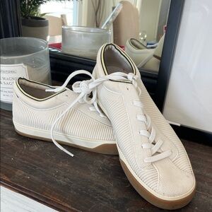 Rothys Women Vanilla Sneaker Padded Laceup Low Cut Knit